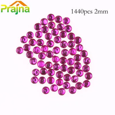 Prajna SS6 1440pcs 2mm Acryl Hotfix Rhinestones For Clothes Rhinestone Wedding Shoes Dress Rhinestone Jean Jacket Adhesive A13