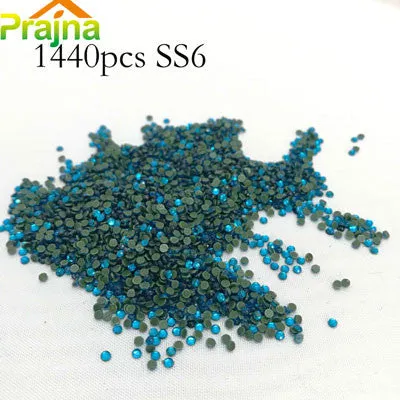 Prajna SS6 1440pcs 2mm Acryl Hotfix Rhinestones For Clothes Rhinestone Wedding Shoes Dress Rhinestone Jean Jacket Adhesive A13