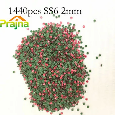 Prajna SS6 1440pcs 2mm Acryl Hotfix Rhinestones For Clothes Rhinestone Wedding Shoes Dress Rhinestone Jean Jacket Adhesive A13