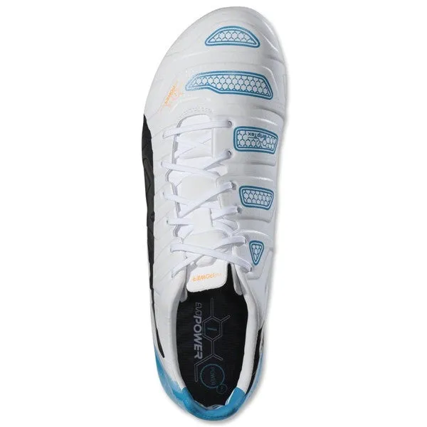 Puma evoPower 1.2 FG (White/Black/Hawaiian Ocean)