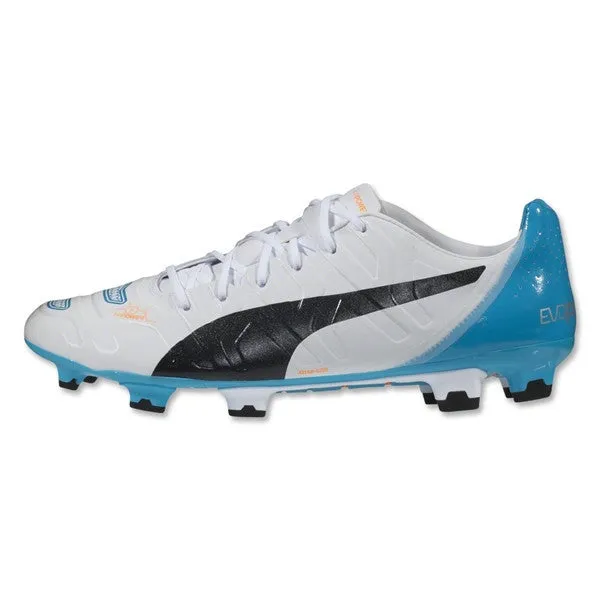 Puma evoPower 1.2 FG (White/Black/Hawaiian Ocean)