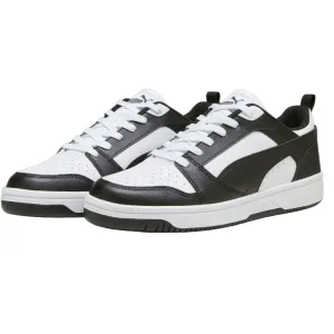 Puma scarpa sneakers da uomo Rebound v6 Low 392328 01 bianco-nero