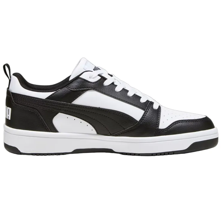 Puma scarpa sneakers da uomo Rebound v6 Low 392328 01 bianco-nero