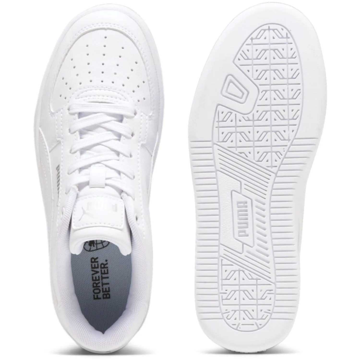 Puma White Caven 2.0 Jr Sneakers