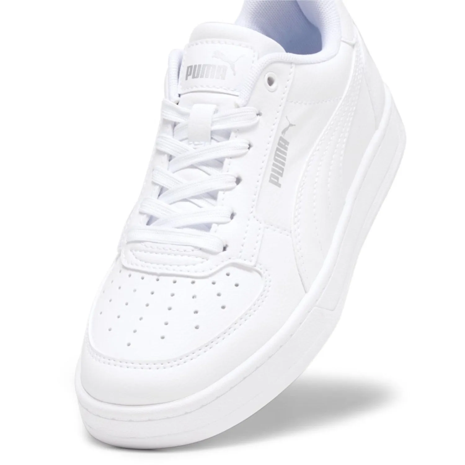 Puma White Caven 2.0 Jr Sneakers