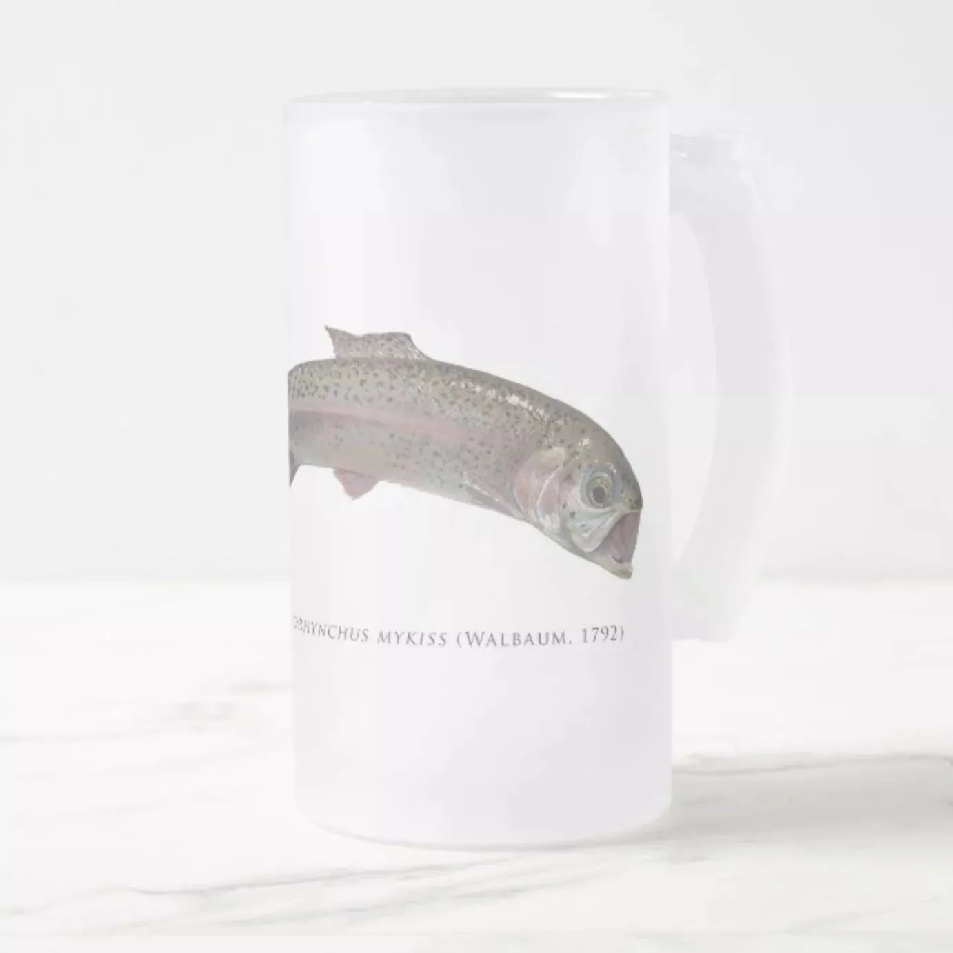 Rainbow Trout - Frosted Glass Stein