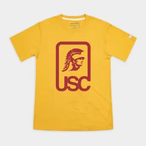 Retro USC Trojan Head Logo Tee