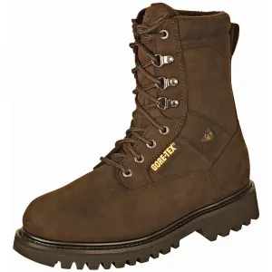 Rocky Mens Brown Leather Ranger Steel Toe Goretex Insulated Hiking Boots