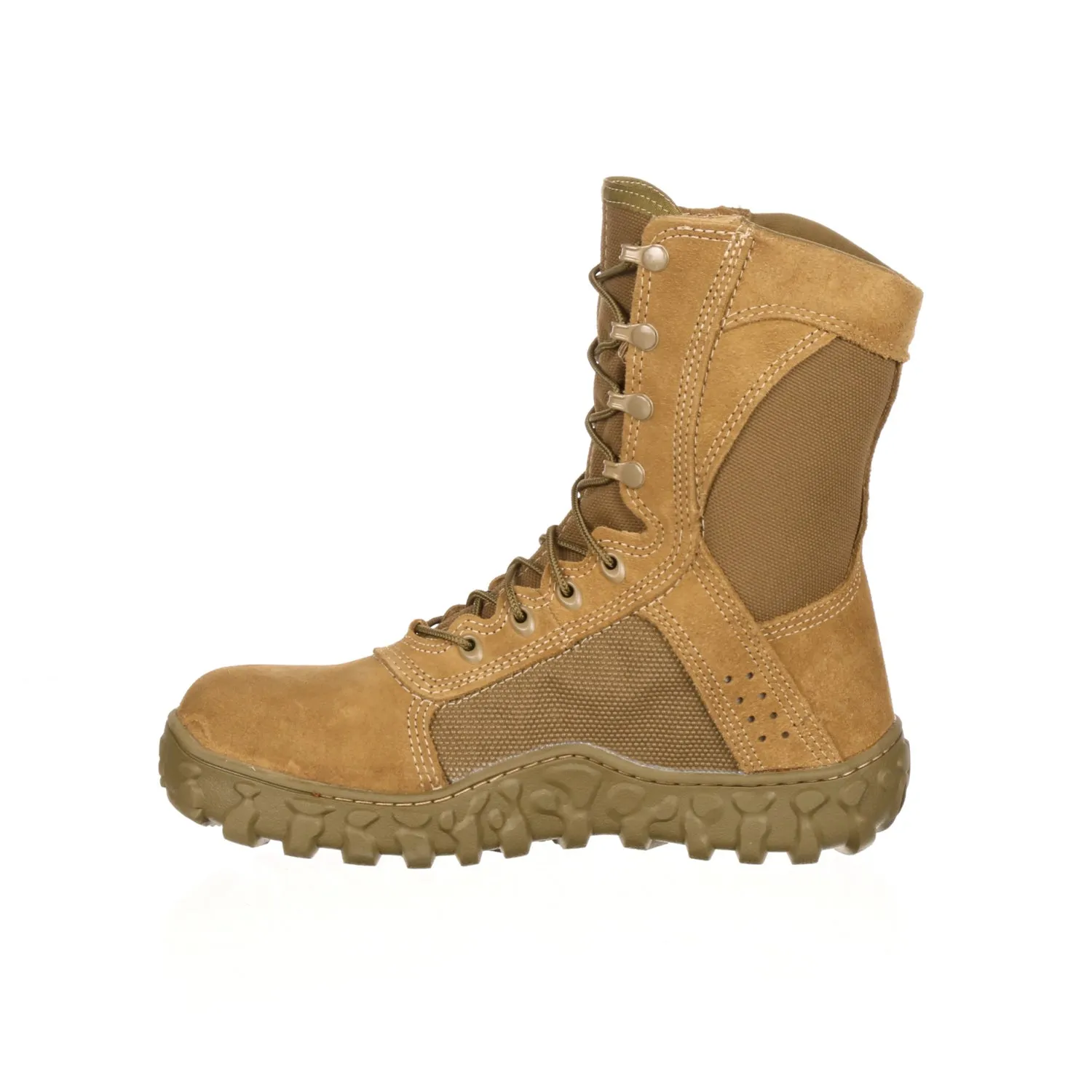 Rocky Mens Coyote Brown Leather S2V ST Tactical Military Boots