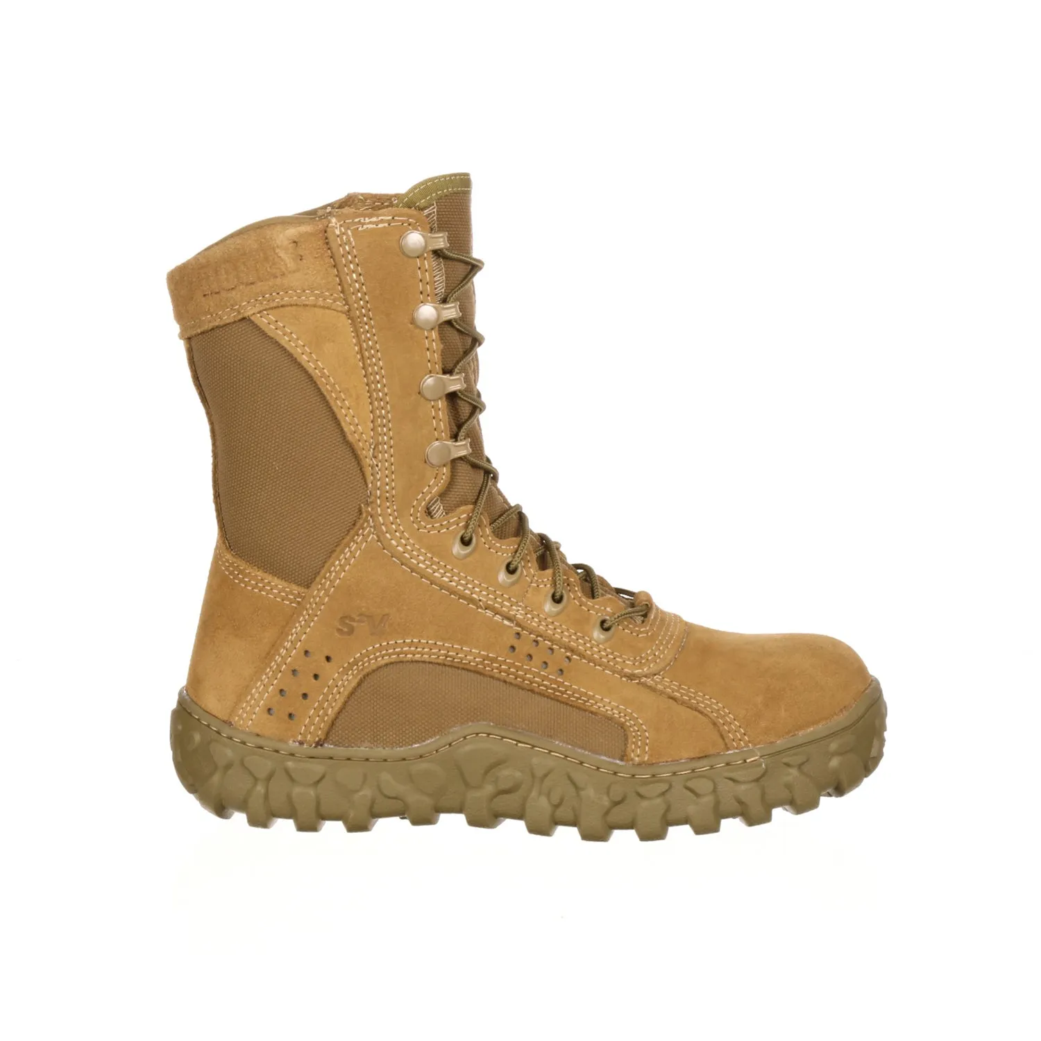 Rocky Mens Coyote Brown Leather S2V ST Tactical Military Boots