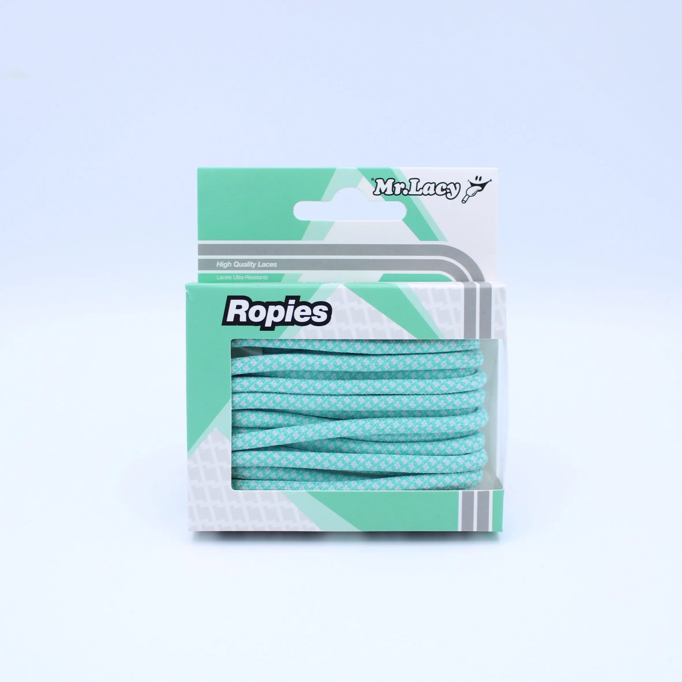 Ropies Shoelaces · Mint Green/White