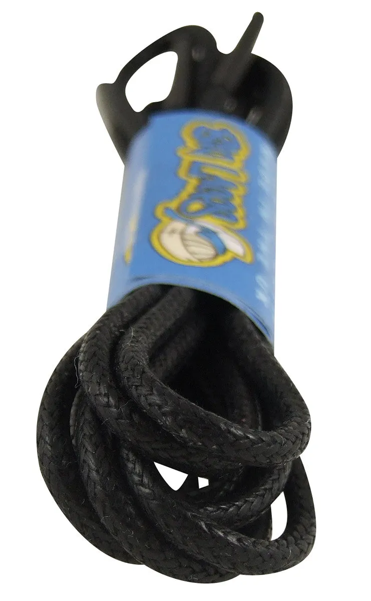 Round Waxed Black Cotton Shoe Boot Laces - 2mm wide