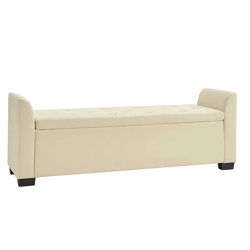 Serena 57.75" Wide Transitional Storage Bench