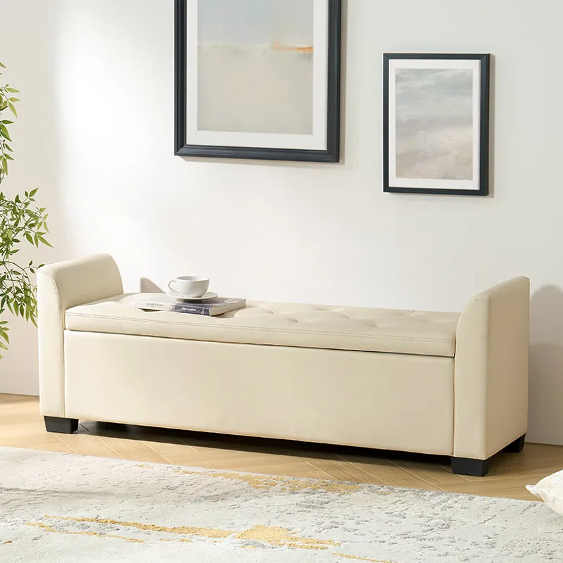 Serena 57.75" Wide Transitional Storage Bench