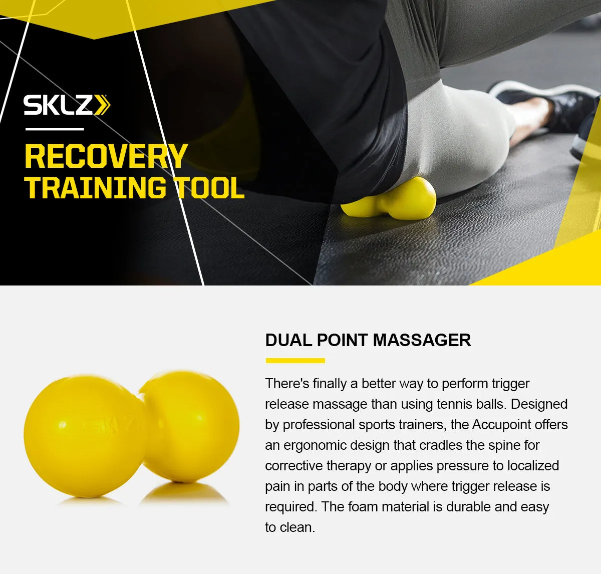 SKLZ DualPoint Massager Massage Ball Roller