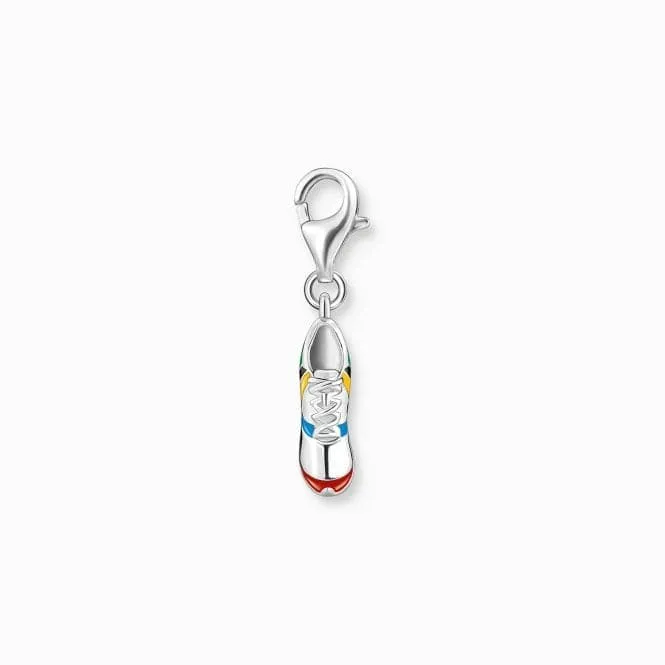 Sterling Silver Enamel Colourful Sports Shoe Charm 2172-007-7