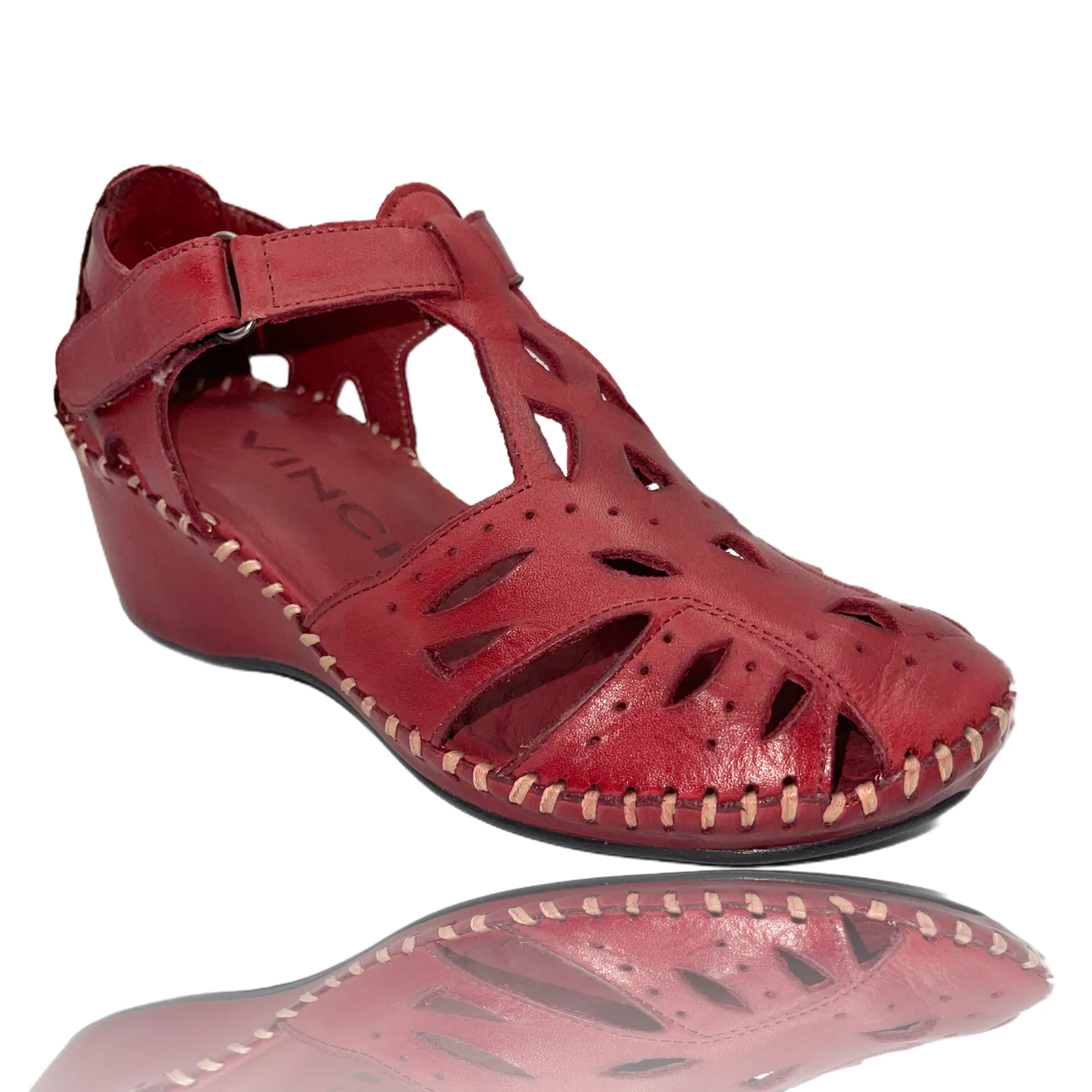 The Tonmawr Burgundy Leather Sandal Final Sale!