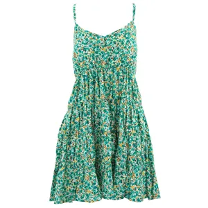 Tier Drop Summer Dress - Teal Freesia