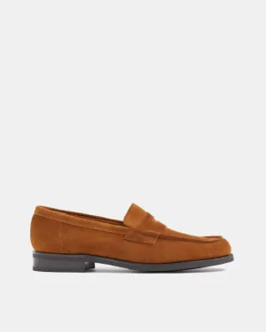 Tobacco Suede Lightweight Penny Loafer