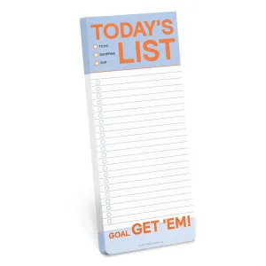 Today's List Make-A-List Pad