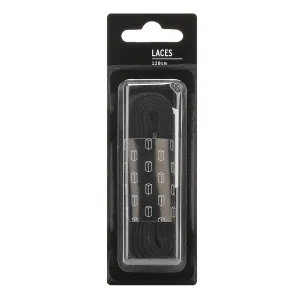 TOWER London Black Flat Laces (120cm)