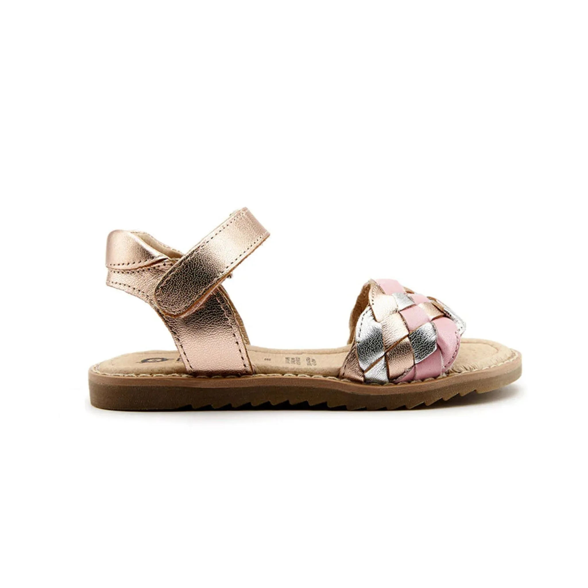 Tripelie Sandals - Copper / Silver / Pearlised Pink