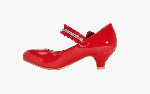 Truffle Collection Girls Red Belly Party Shoes