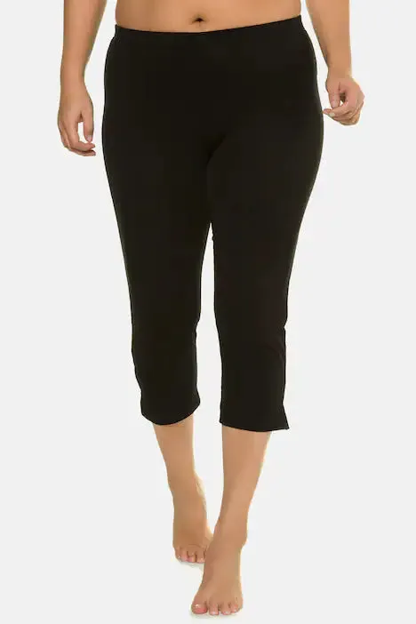 Ulla Popken Capri Leggings in Black