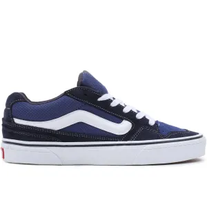 Vans Mens Caldrone Leather Low Rise Retro Trainers - Navy