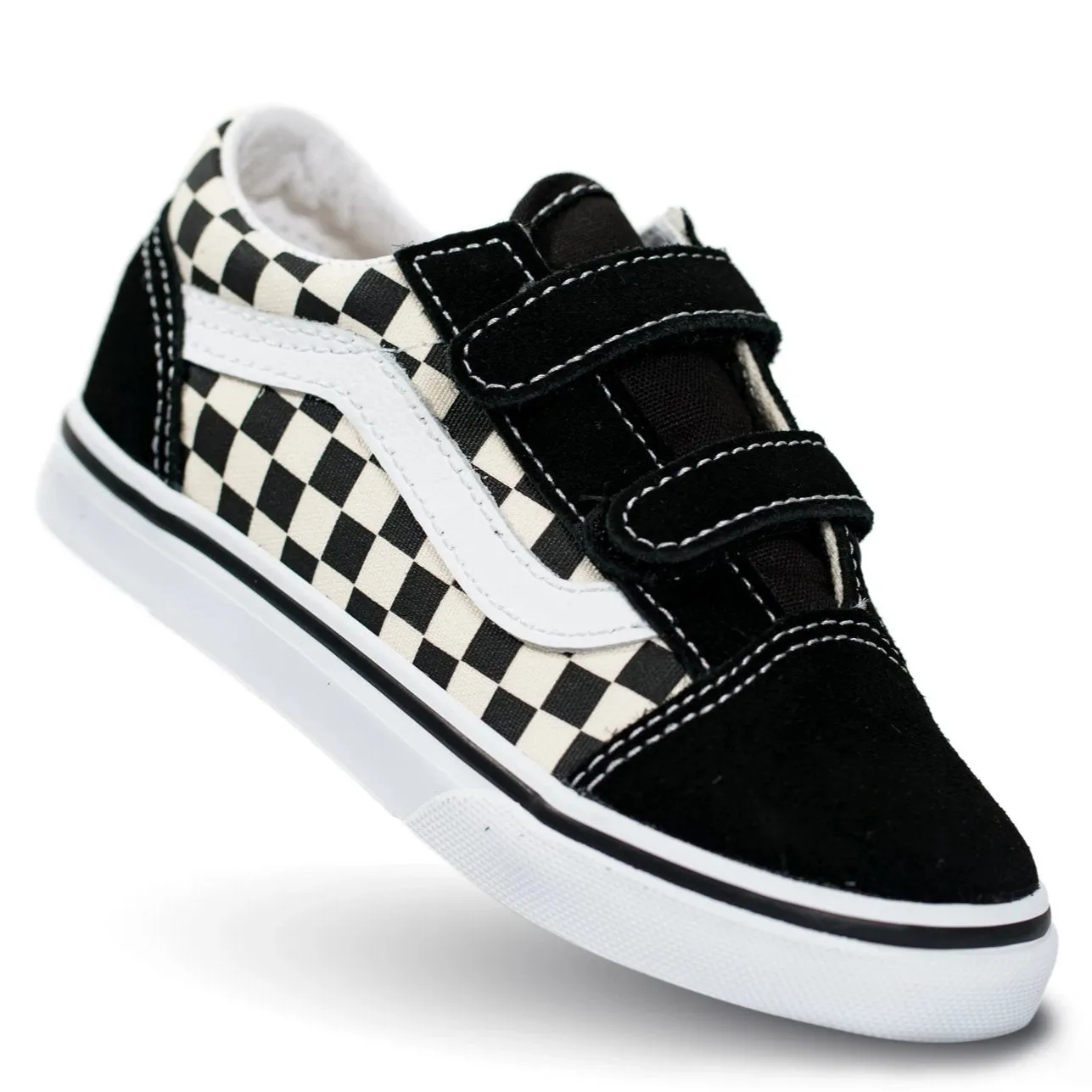 Vans Old Skool V - (Primary Check) Black/White