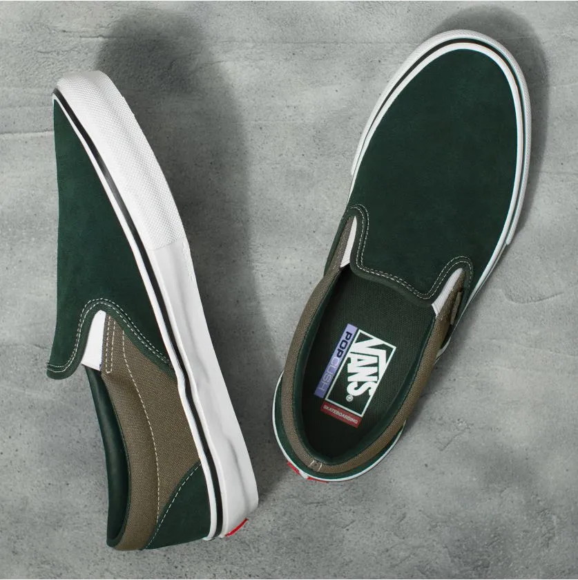 Vans Skate Slip-On Skateboard Shoe - Scarab/Military