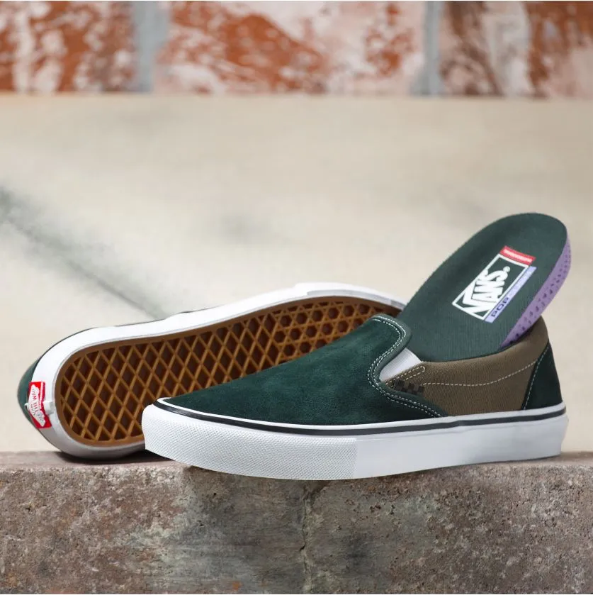 Vans Skate Slip-On Skateboard Shoe - Scarab/Military