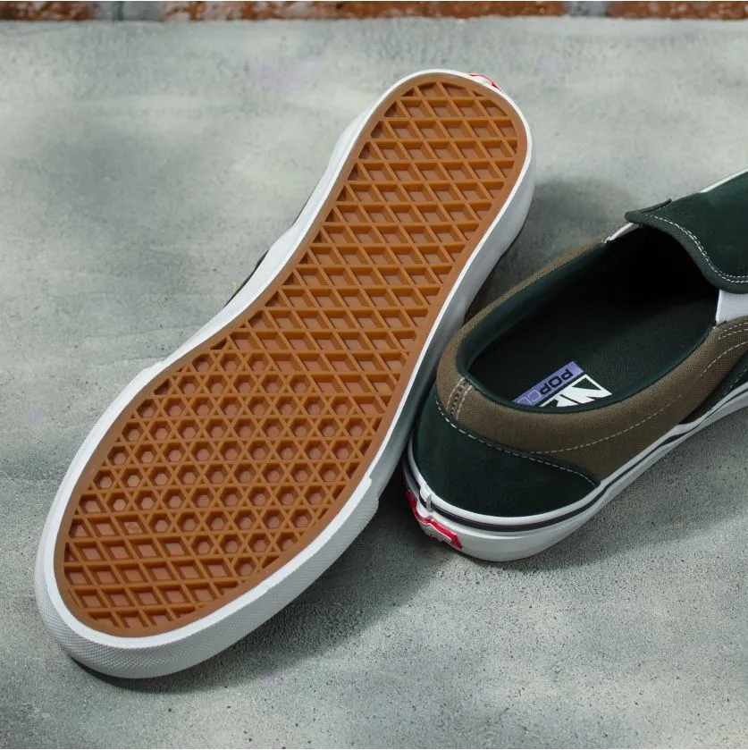 Vans Skate Slip-On Skateboard Shoe - Scarab/Military