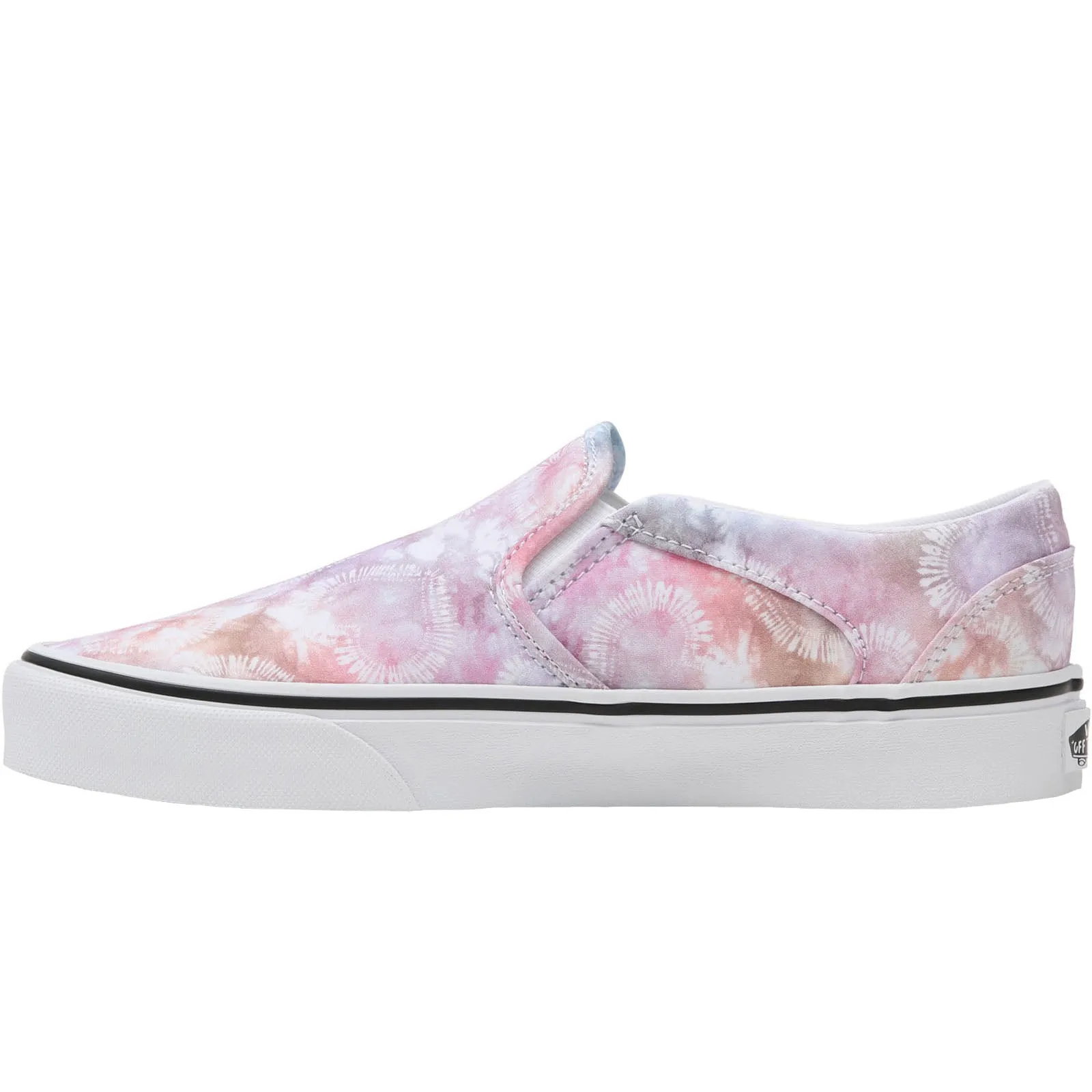 Vans Womens Asher Casual Slip On Bold Pattern Plimsoll Trainers Pumps Shoes