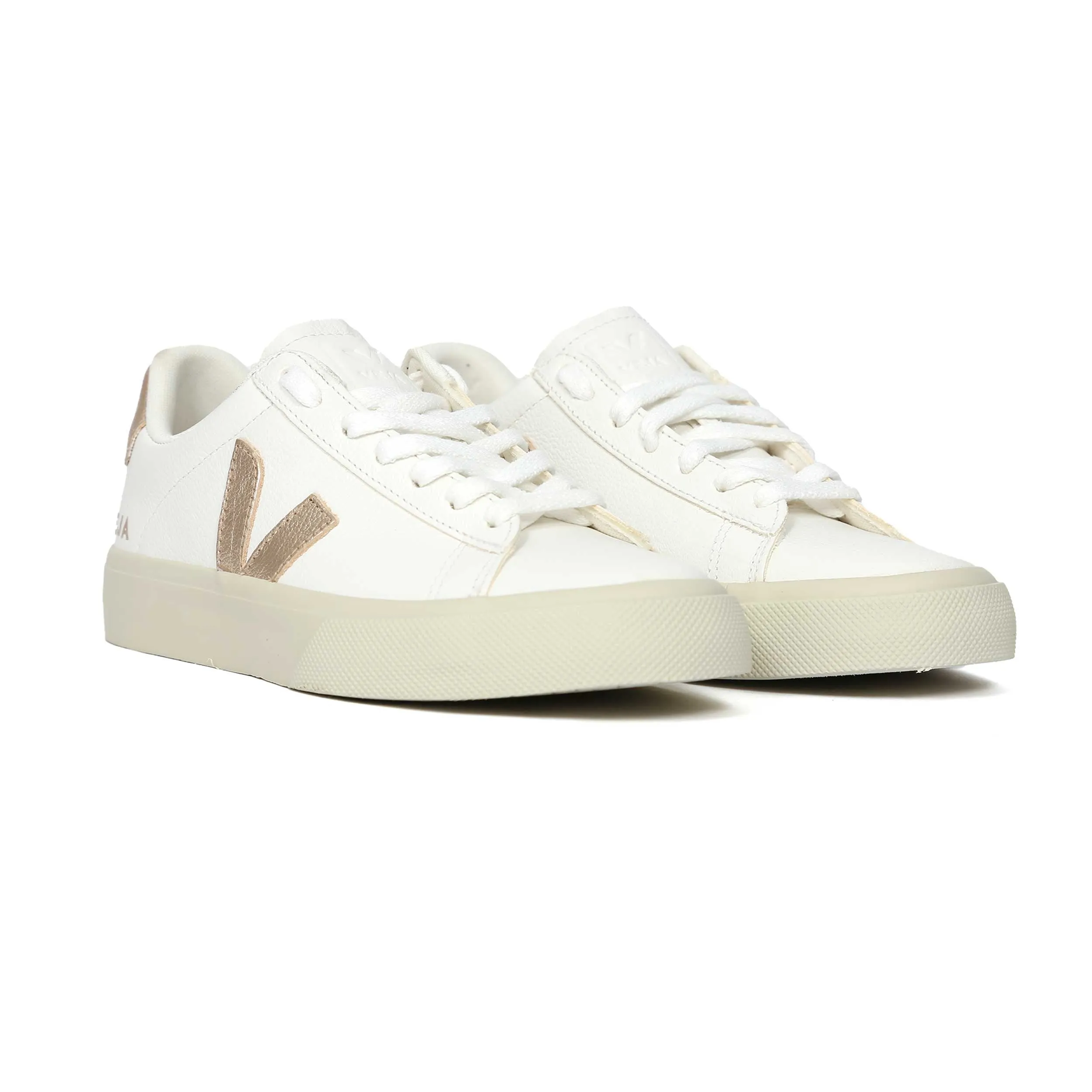 Veja Campo Ladies Trainer in Extra White & Platine