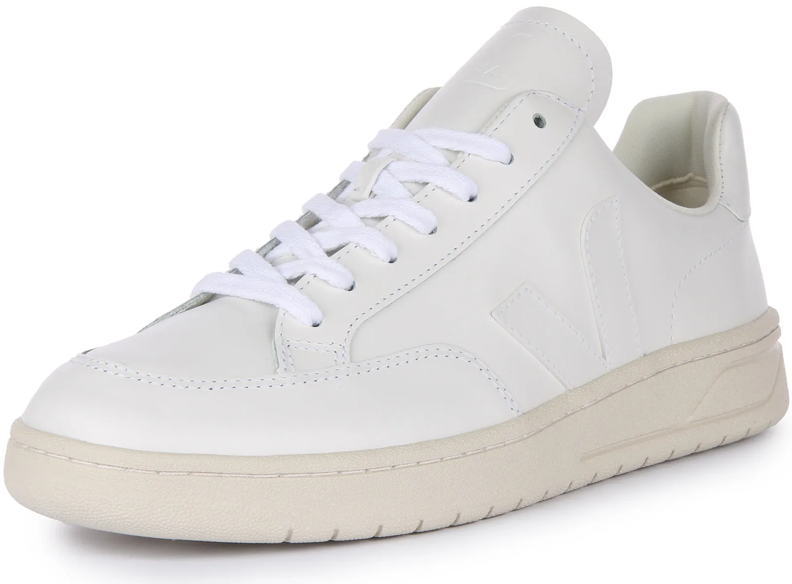 Veja V 12 Leather In White For Men