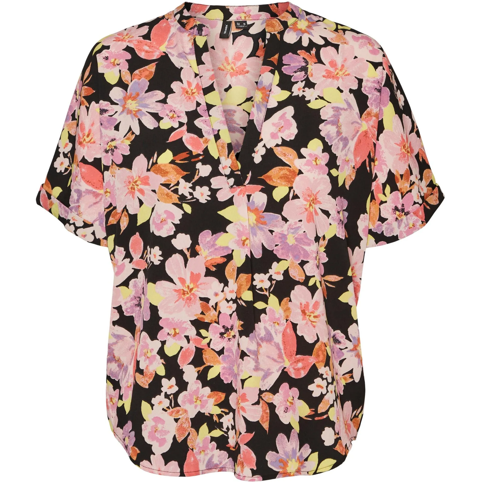 Vero Moda Curve Lucia Floral Print Top