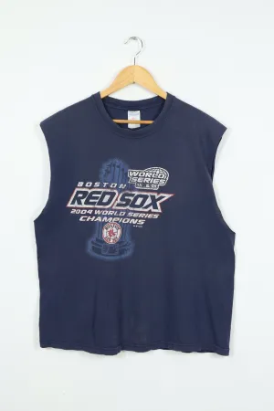 Vintage Boston Red Sox 2004 World Series Champions Sleeveless Tee