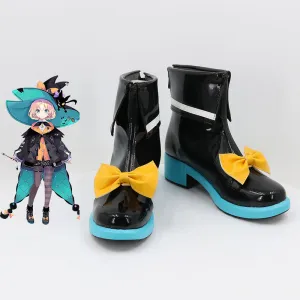 Virtual YouTuber Nijisanji Ethyria Millie Parfait Black Cosplay Shoes