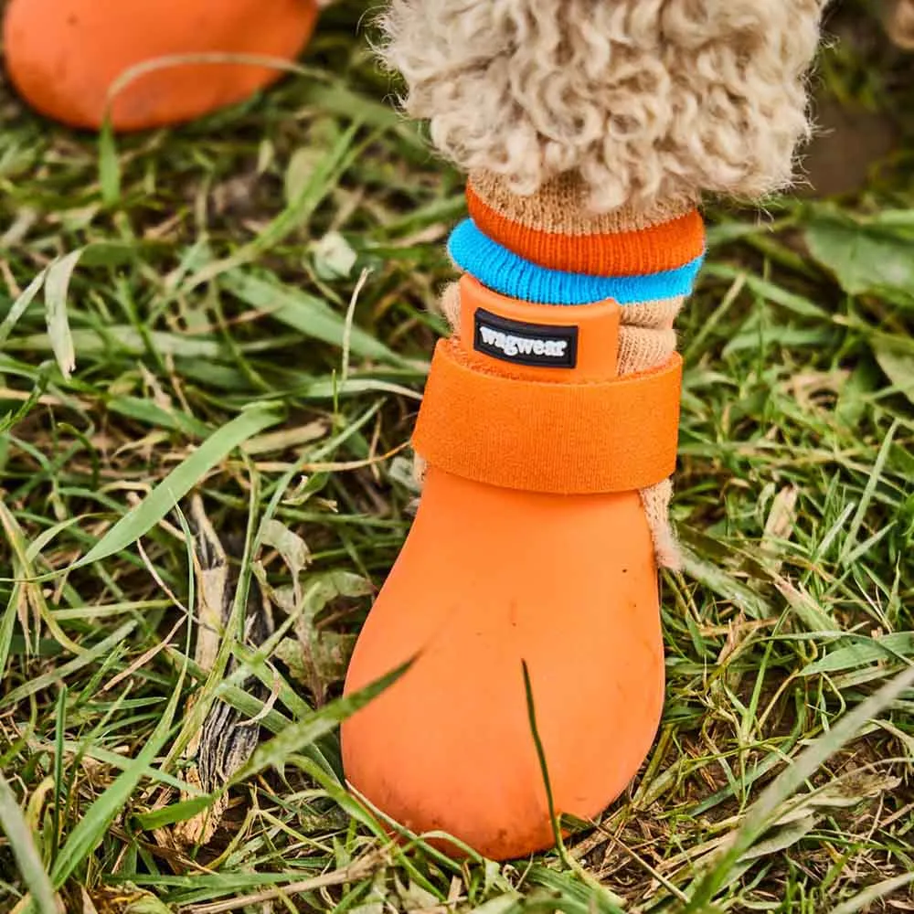 Wagwear WagWellies Dog Boots (Orange)