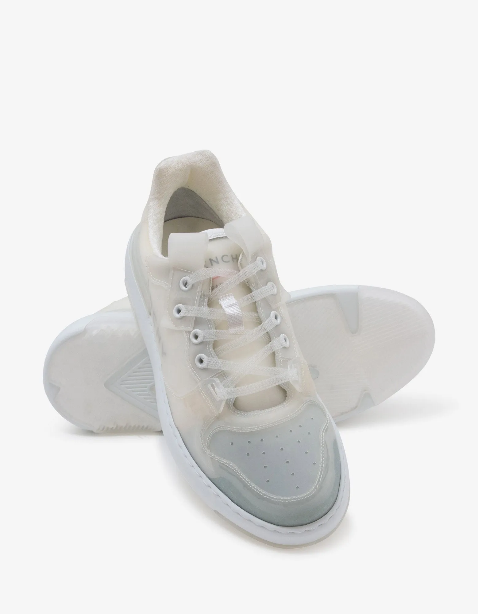 White Translucent Wing Low Trainers