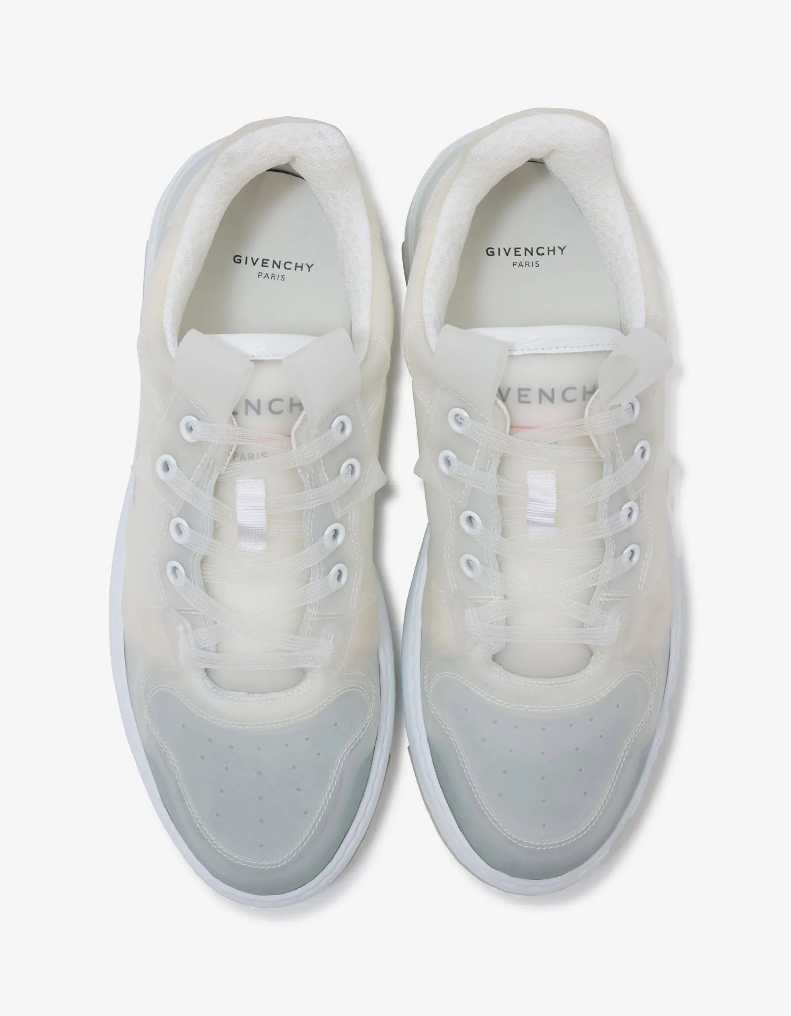 White Translucent Wing Low Trainers