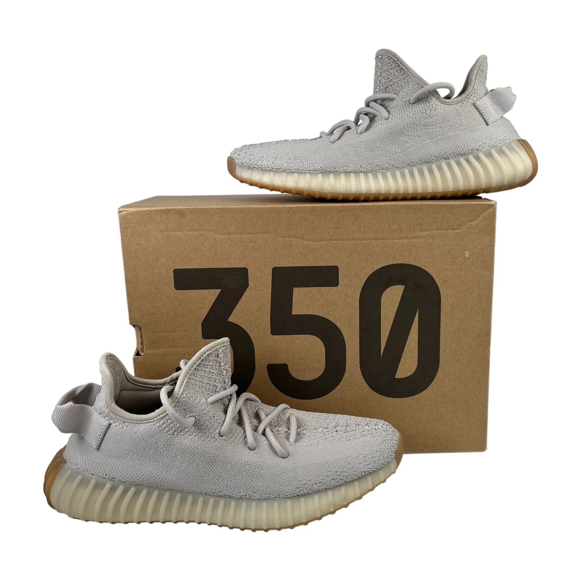 Women's 350 Boost Sesame Low Trainers Grey Size EU 40 / UK 7