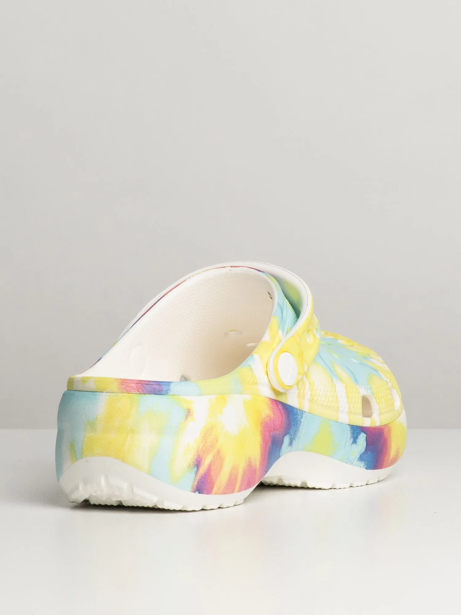 WOMENS CROCS CLASSIC TIE DYE PLATFORM CLOGS - CLEARANCE