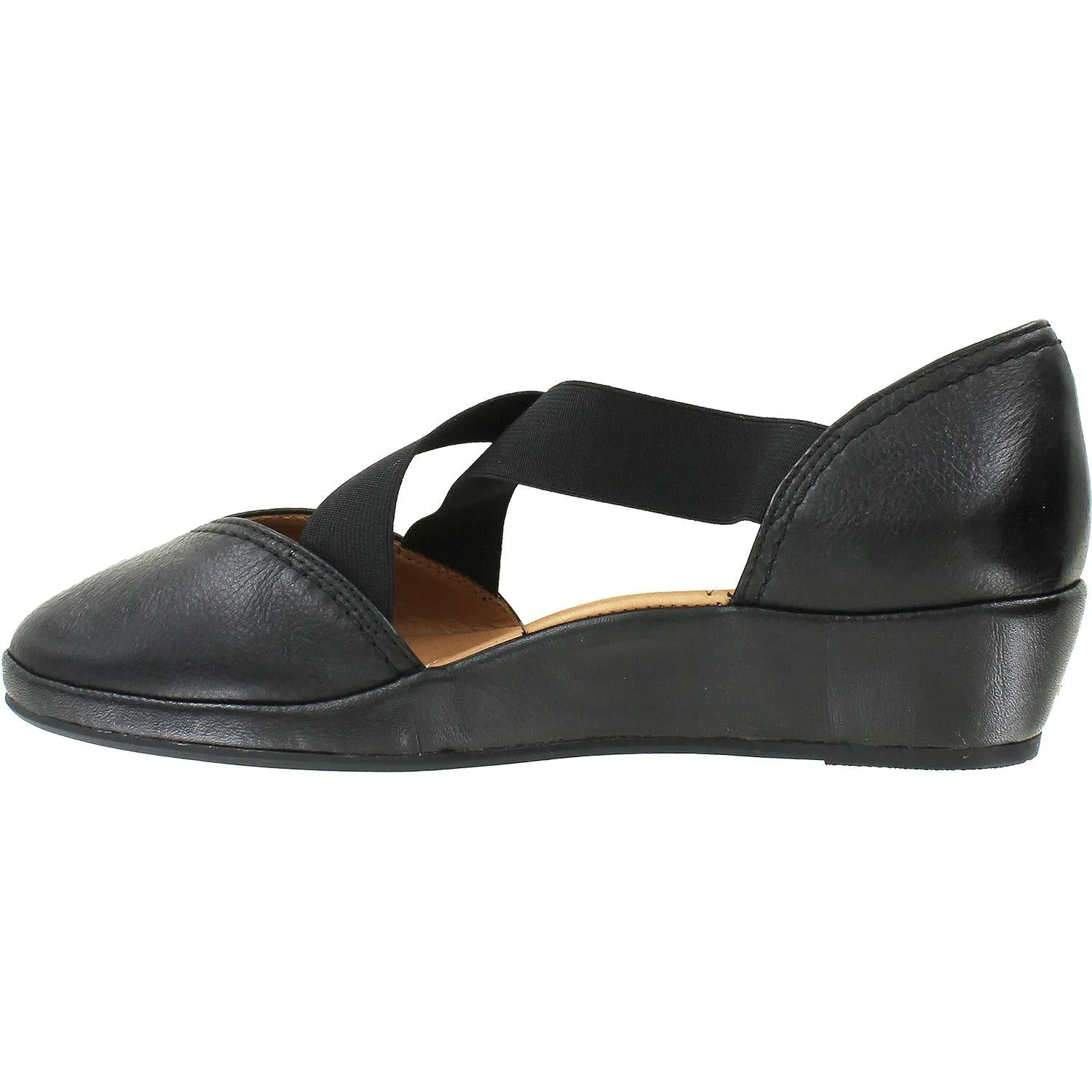 Women's L'Amour Des Pieds Bane Black Lamba Leather