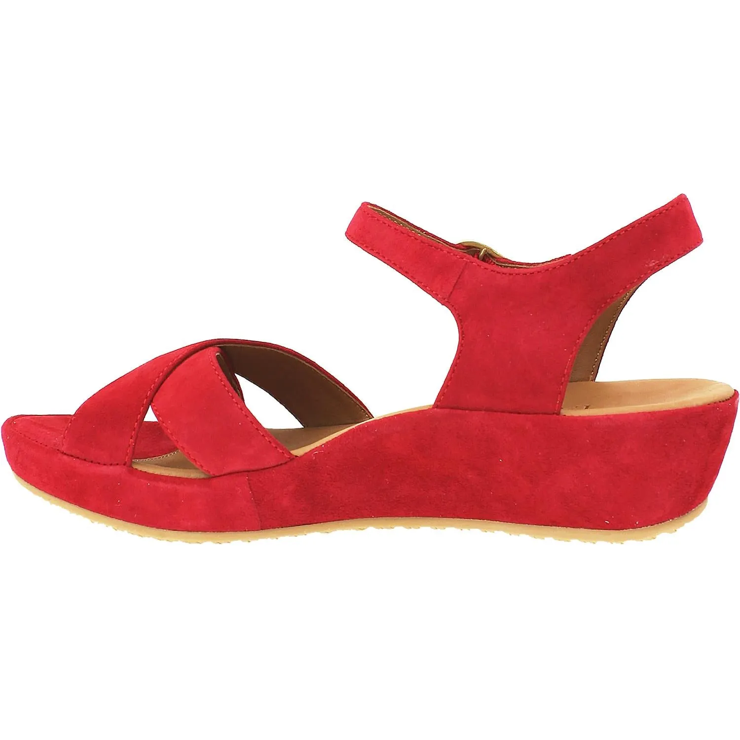 Women's L'Amour Des Pieds Casimiro Red Kid Suede