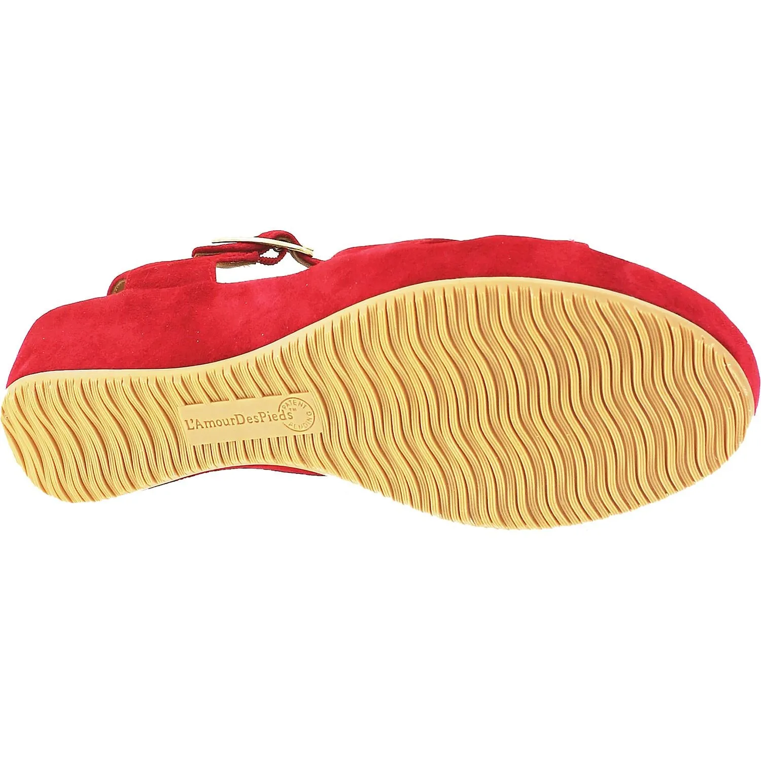 Women's L'Amour Des Pieds Casimiro Red Kid Suede