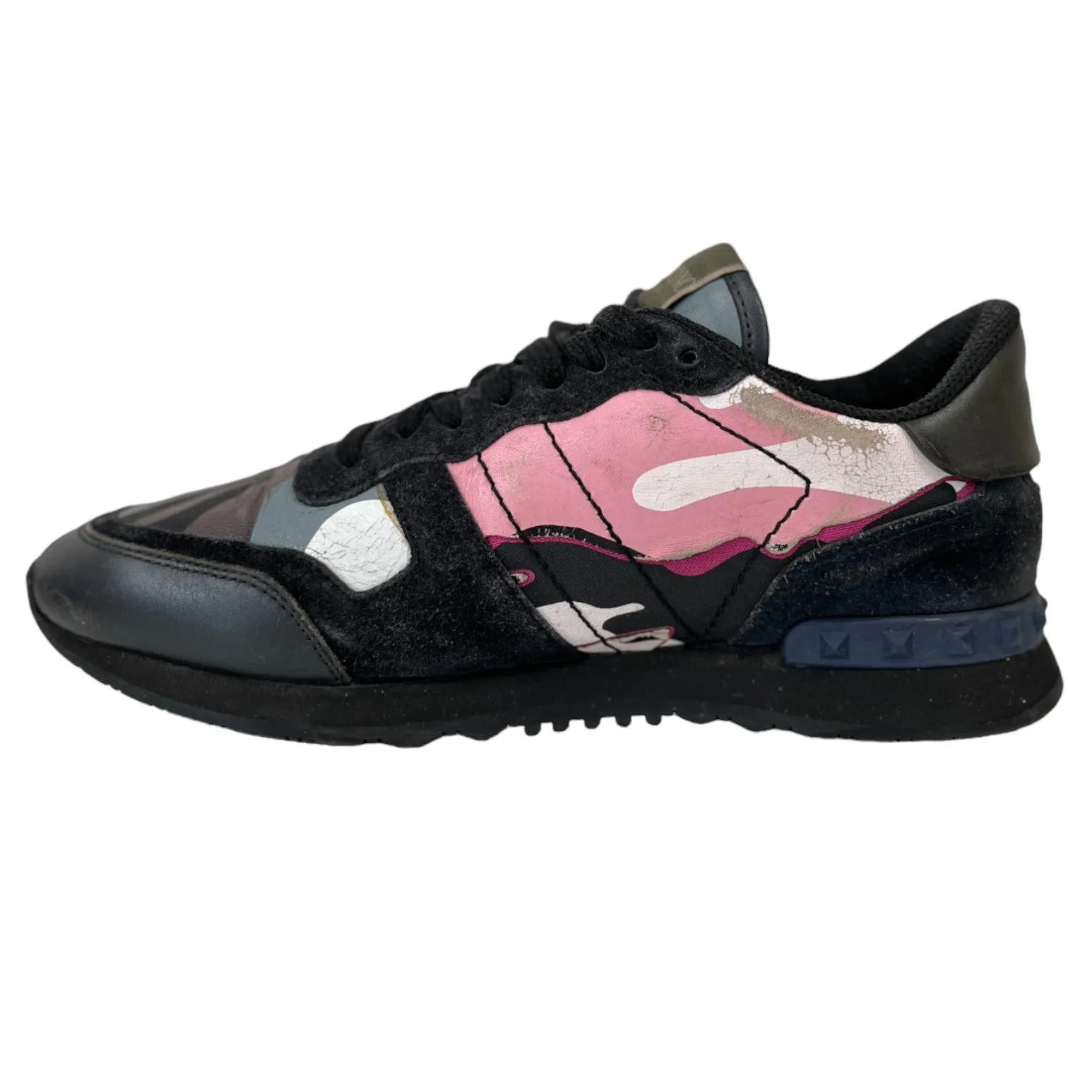 Women's Rockstud Low Trainers Black Size EU 39 / UK 6