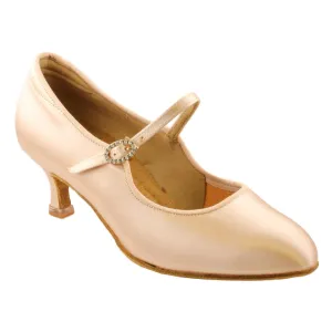 Women's Standard Dance Shoes, Model 137, Heel EH11, Tan 1