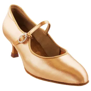 Women's Standard Dance Shoes, Model 137, Heel EH11, Tan 2